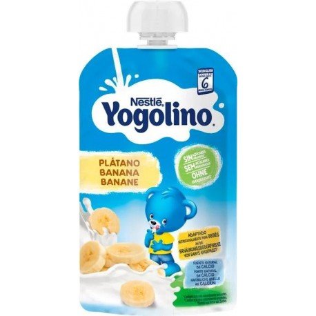 Nestlé Yogolino Bolsita Plátano Sin Azúcar +6m 100 gr