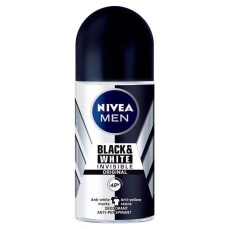 Nivea Men Desodorante Roll On Black & White Invisible 50 ml