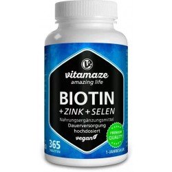 Comprar Vitamaze Biotina 10 mg + Zinc + Selenio 365 Comprimidos Veganos