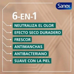 Sanex Men Zero% Respect & Control Desodorante 48H Spray 200 ml