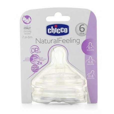 Chicco Tetina Doble Step Up3 Silicona 6m+
