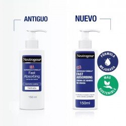 Neutrogena Crema de Manos Rápida Absorción Textura Ligera 150 ml