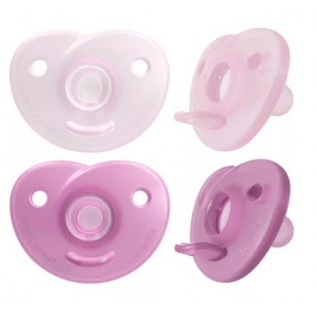 Philips Avent SCF099/22 Chupetes Soothie Rosa 0-6m 2 uds