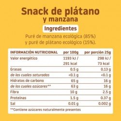 Smileat Triboo Snacks Plátano ECO 25 gr
