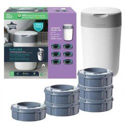 Comprar Tommee Tippee Sangenic Twist&Click Contenedor Pañales Blanco + 6 Recambios