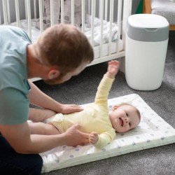 Tommee Tippee Sangenic Twist&Click Contenedor Pañales Blanco + 6 Recambios