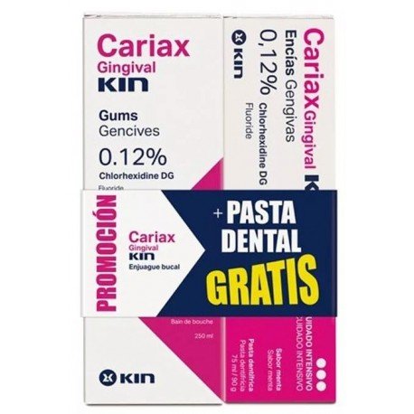 Kin Cariax Enjuage Gingival 250 ml + Pasta 75 ml