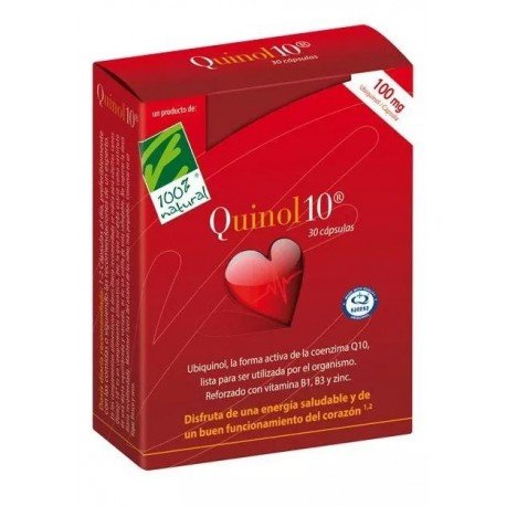 100% Natural Quinol10 30 Cápsulas