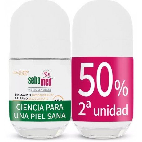 Sebamed Bálsamo Desodorante Roll-on 2ª unidad al 50%