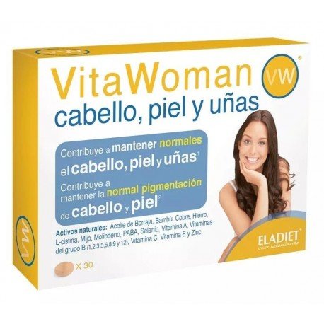 Eladiet Vita Woman Cabello, Piel y Uñas 30 comprimidos