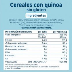 Smileat Papilla Cereales con Quinoa Sin Gluten +6m 200 gr