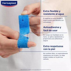 Hansaplast Venda Cohesiva para Dedos 5m x 2,5cm Azul
