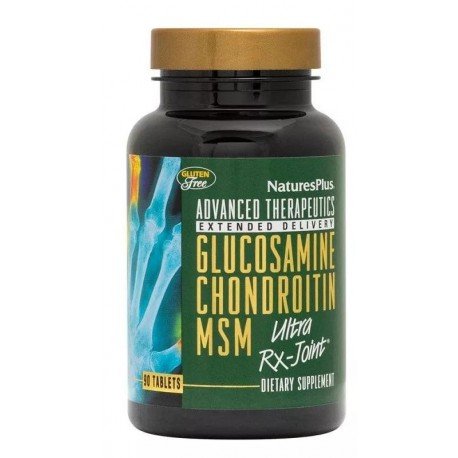 Nature's Plus Glucosamine, Chondroitin, MSM Ultra Rx-Joint 90 Comprimidos