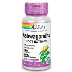 Comprar Solaray Ashwagandha 470mg 60 Cápsulas Vegetales