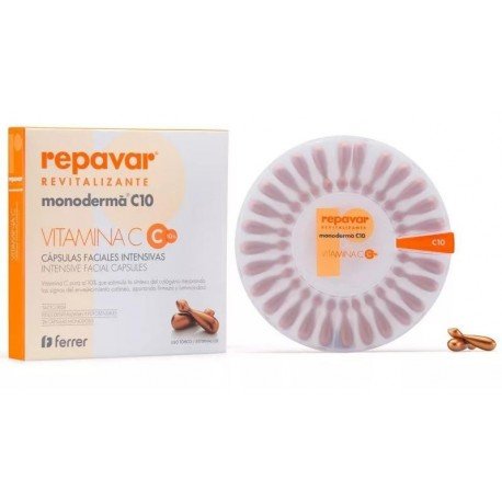 Repavar Revitalizante Monoderma C10 28 Cápsulas x 0,5 ml