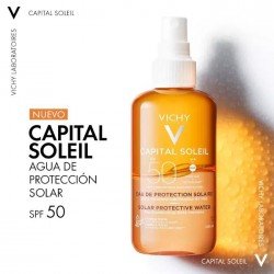 Vichy Capital Soleil Agua de Protección Solar Luminosidad SPF50 200 ml