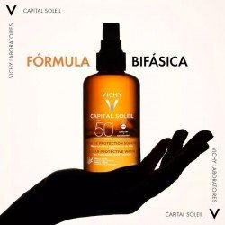 Vichy Capital Soleil Agua de Protección Solar Luminosidad SPF50 200 ml