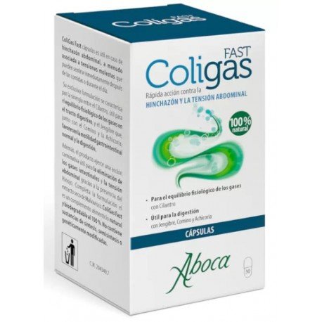 Aboca Coligas Fast Gases 30 Cápsulas