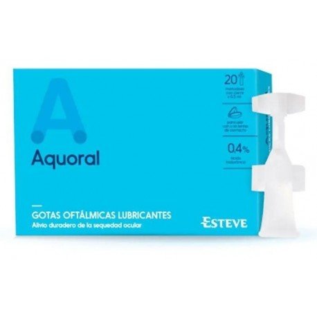 Aquoral Gotas Oftálmicas Lubricantes 20 uds