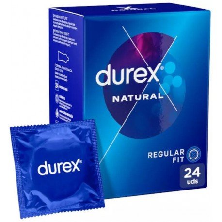 Durex Natural Regular Fit Preservativo 24 uds