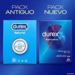 Durex Natural Regular Fit Preservativo 24 uds