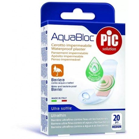Pic Aquabloc Antibacteriano 19x72 mm 20 uds