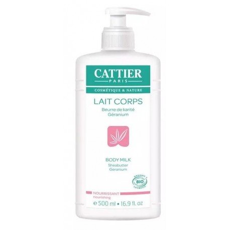 Cattier Leche Hidratante Corporal Karite Geranio 500 ml