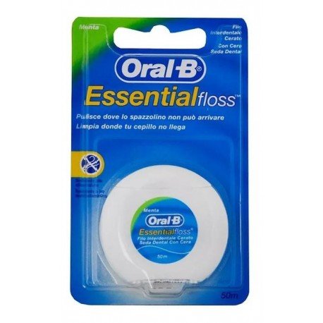 Oral-B Seda Essential Floss con Cera Menta 50 m