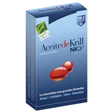 100% Natural Aceite de Krill NKO Original 40 Perlas