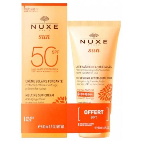 Nuxe Soleil Sun Crema Fundente Rostro SPF50 50 ml + REGALO After Sun 50 ml