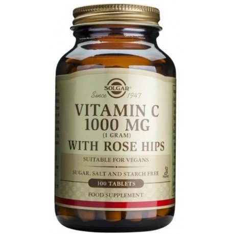 Solgar Vitamina C con Escaramujo 1000 mg 100 Comprimidos