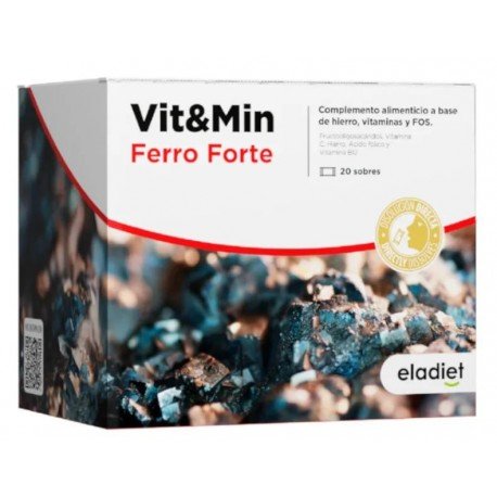 Eladiet Vit&Min Ferro Forte Sabor Naranja 20 Sobres