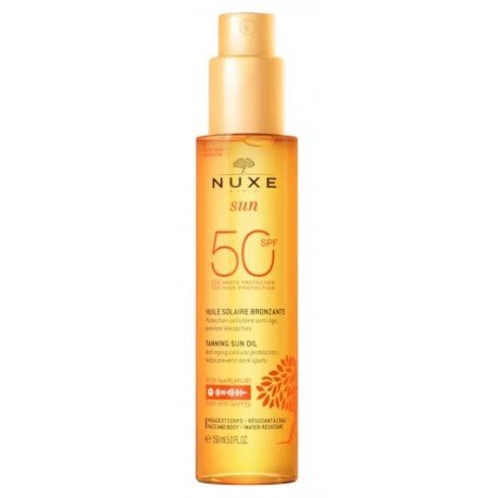 Nuxe Sun Aceite Bronceador para Rostro y Cuerpo SPF50 150 ml