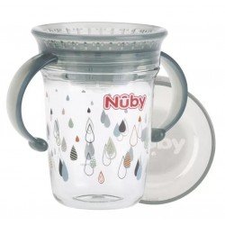 Nûby Taza Mágica con Asas Tritan +6m 240 ml Gris