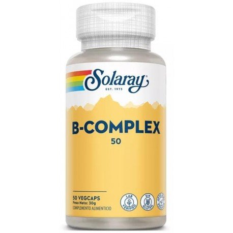 Solaray B Complex 50 Solaray 50 Cápsulas Vegetales