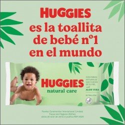 Huggies Natural Care Aloe Toallitas Bebé Aloe Vera 3x56 Uds
