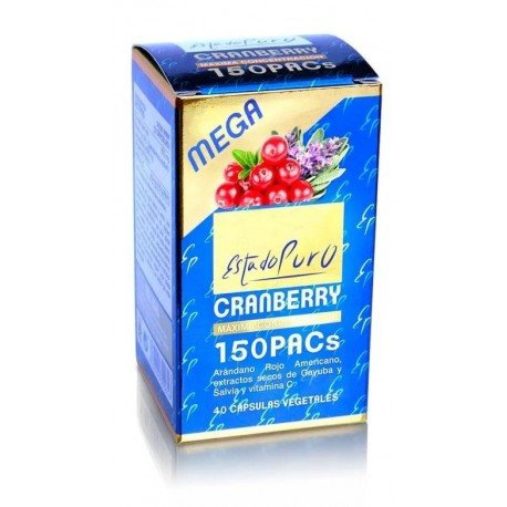 Estado Puro Cranberry Mega 150 40 Cápsulas Vegetales