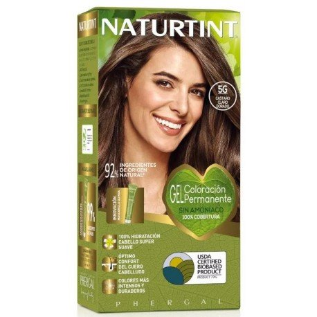 Naturtint Biobased Tinte 5G - Castaño Claro Dorado 170 ml
