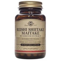Comprar Solgar Reishi, Shiitake y Maitake 50 Cápsulas