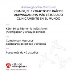 Nutralie Ashwagandha con Vitamina B6+B12 y Rodiola Ansiedad 60 Cápsulas