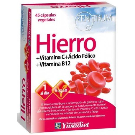 Ynsadiet Zentrum Hierro 45 Cápsulas