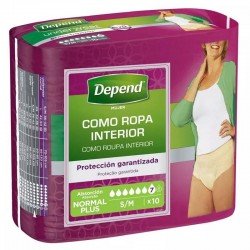 Comprar Depend Pañal Adulto Extradiscreto Normal S/M Mujer 10 uds