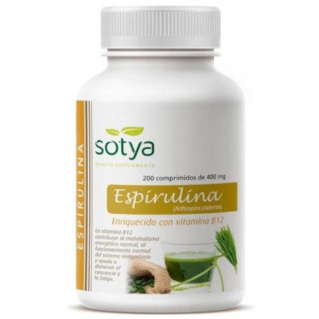 Sotya Espirulina 400 mg 200 Comprimidos