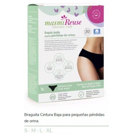 Masmi Braguita Pérdidas Ligeras Baja Talla XL Lavable