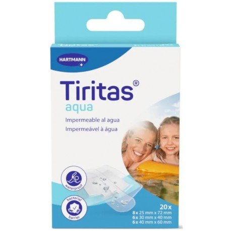 Tiritas Aqua Surtido 3 Tamaños 20 uds