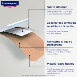 Hansaplast Elastic Apósitos para Heridas 20 uds