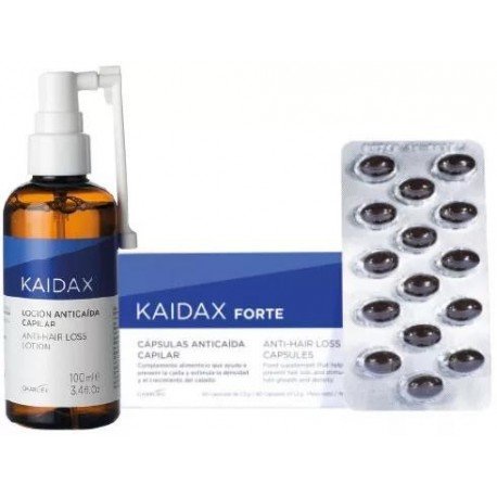 Kaidax 60 Cápsulas + Loción Anticaída 100 ml