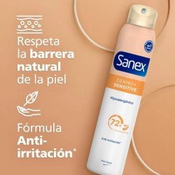 Sanex Dermo+ Sensitive Desodorante Antitranspirante 72H Spray 2x200 ml