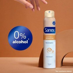 Sanex Dermo+ Sensitive Desodorante Antitranspirante 72H Spray 2x200 ml