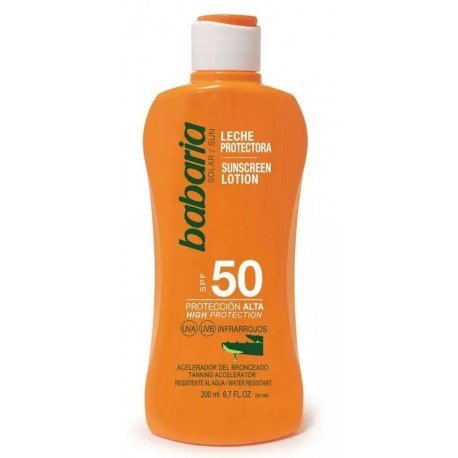 Babaria Leche Protector Solar SPF50 Aloe 200 ml